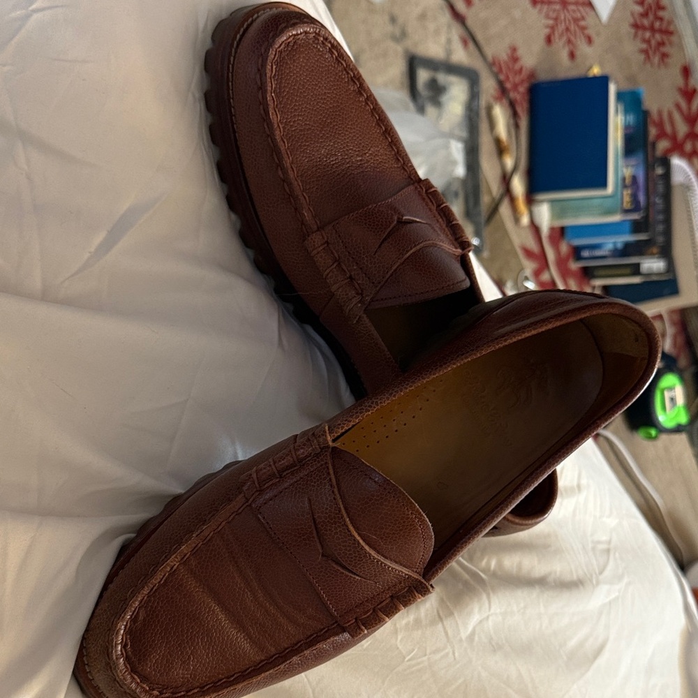 Brooks Brothers Rich Brown Leather Loafers